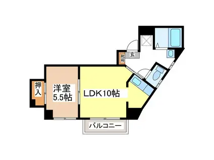 ブリランテサクラ(1LDK/3階)の間取り写真