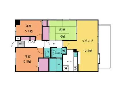 ルミネ―ル泉(3LDK/2階)の間取り写真