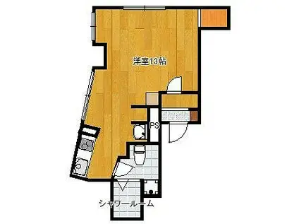 南博多パールシャトー(ワンルーム/9階)の間取り写真