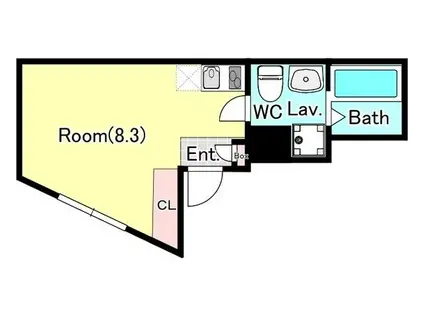 パレス池袋本町(1K/3階)の間取り写真
