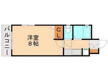 ダイナコート医生ヶ丘(1K/1階)の間取り写真