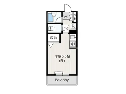 テラマエフラッツ高津(ワンルーム/3階)の間取り写真