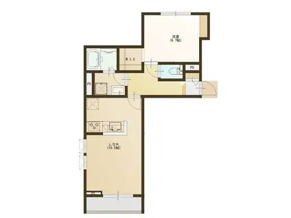 PARTENZA松波さくら通(1LDK/2階)の間取り写真