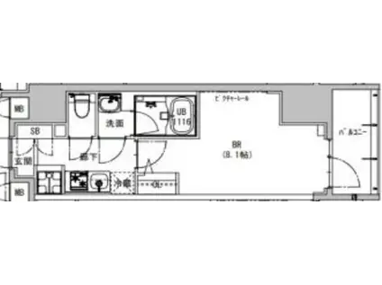S-RESIDENCE神田AVANCE(1K/5階)の間取り写真