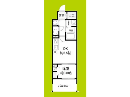 ARTIZA堺(1DK/5階)の間取り写真