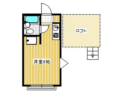コロネット池尻(ワンルーム/2階)の間取り写真