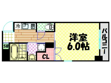 ROCCO(1K/12階)の間取り写真