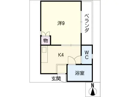 アーバン21(1K/3階)の間取り写真