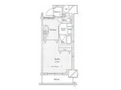 フィットエル仙台一番町(1K/10階)の間取り写真