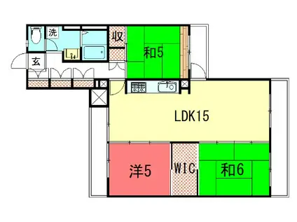 東大路高野第3(3LDK/3階)の間取り写真