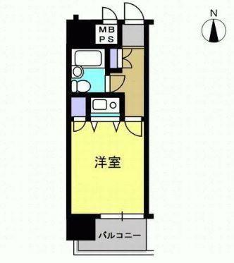 朝日プラザアーバンコア高松(ワンルーム/11階)の間取り写真