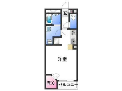 レオネクストアンジェリカ(ワンルーム/1階)の間取り写真