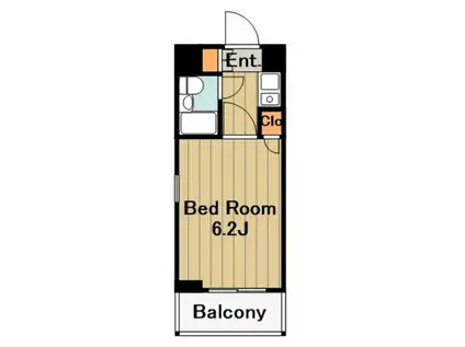 ホーユウコンフォルト相模原II(1K/3階)の間取り写真
