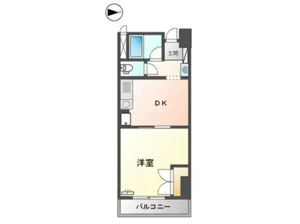 マンション山本 弐番館(1DK/4階)の間取り写真