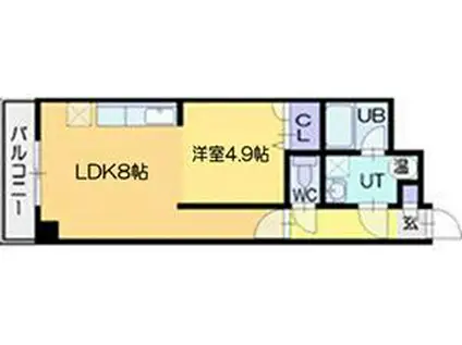 SUNSILK PEARL(1LDK/4階)の間取り写真