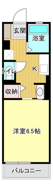サングリーン(1K/2階)の間取り写真