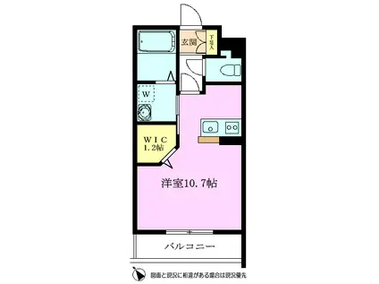 パンタージャ(ワンルーム/1階)の間取り写真