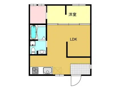 EXCELLENT浅田(1LDK/1階)の間取り写真