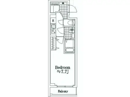 AZEST志村三丁目III(1K/1階)の間取り写真