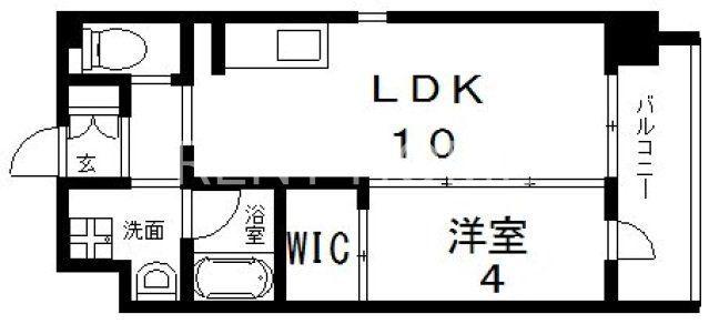 グランドゥーエ永和駅前(1LDK/3階)の間取り写真