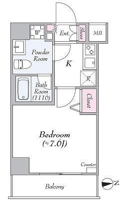 RZ PLACE AZEST高島平(1K/9階)の間取り写真