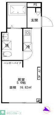 クレサージュ青戸(ワンルーム/3階)の間取り写真