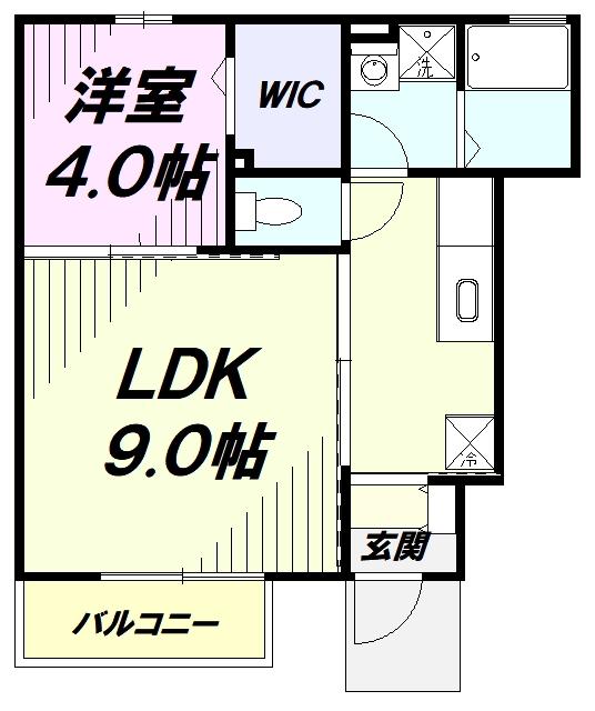 エミネンスコート(1LDK/1階)の間取り写真