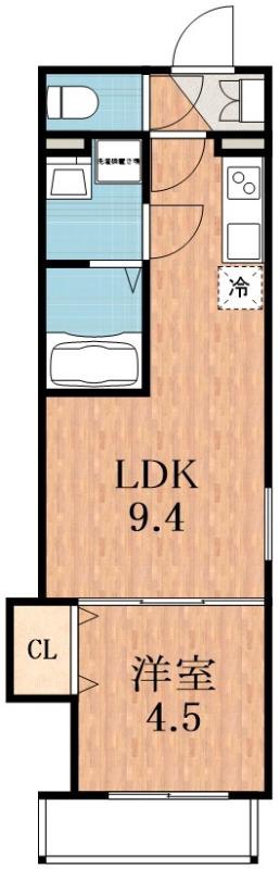 グランルーベル(1LDK/2階)の間取り写真