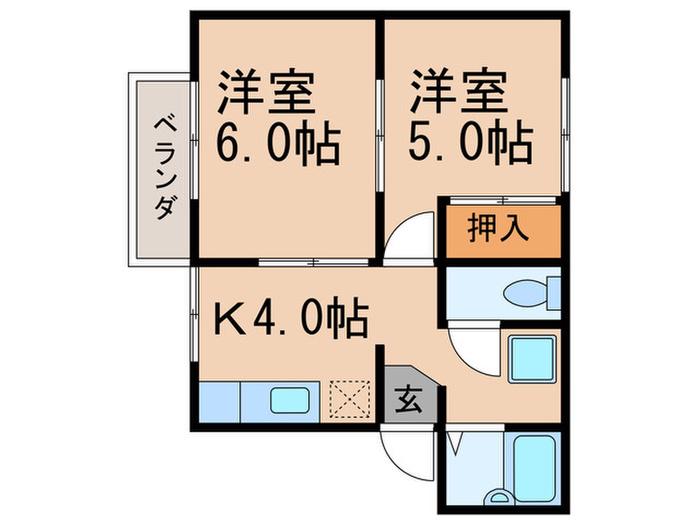 メゾン泉(2K/3階)の間取り写真