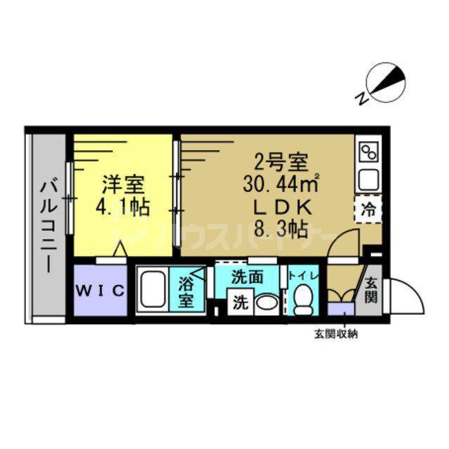 AJ稲毛(1LDK/3階)の間取り写真