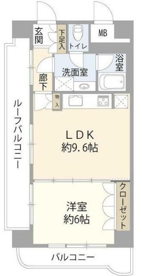 藤和シティコープ南大塚(1LDK/4階)の間取り写真