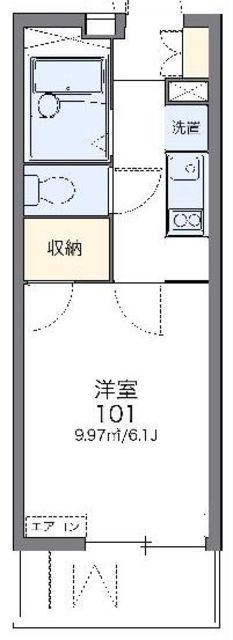 レオパレス東進(1K/2階)の間取り写真
