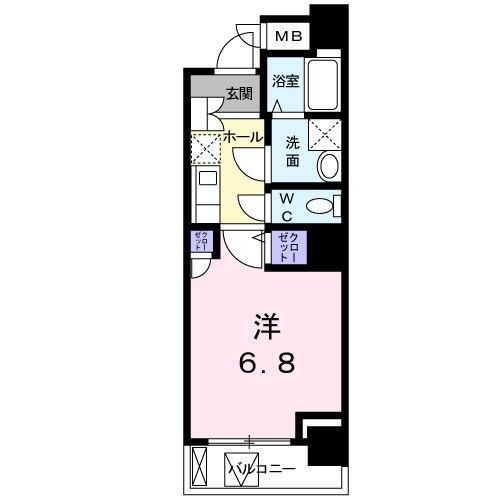 リヨンドール大泉学園(1K/3階)の間取り写真