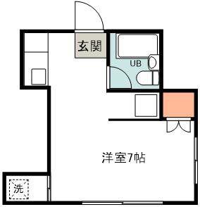 メゾン小杉(ワンルーム/1階)の間取り写真