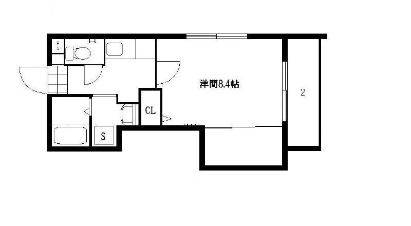 LUCERIA(1K/4階)の間取り写真