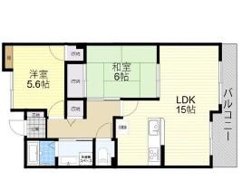 グリーンバーベナ小林(2LDK/1階)の間取り写真