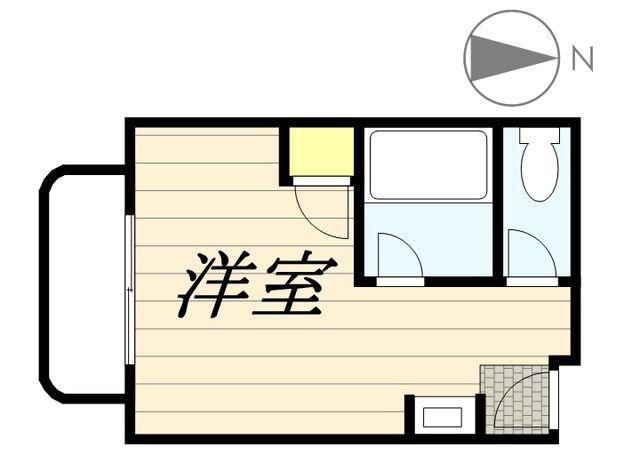 アベニュー名草(ワンルーム/2階)の間取り写真