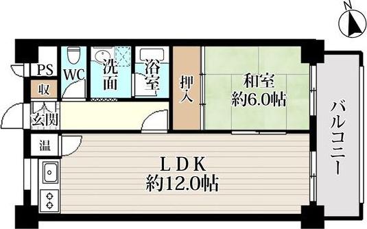 05アーバン佐々木36(1LDK/3階)の間取り写真