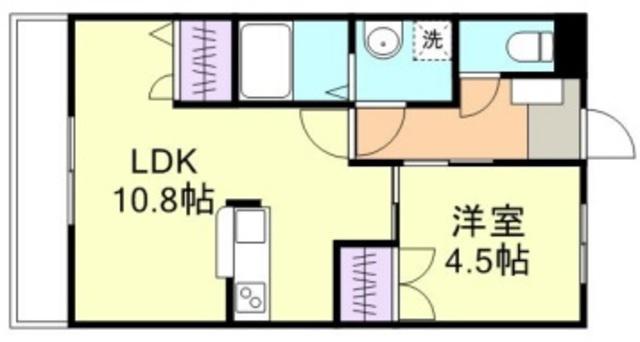 ロイヤル藤II(1LDK/2階)の間取り写真