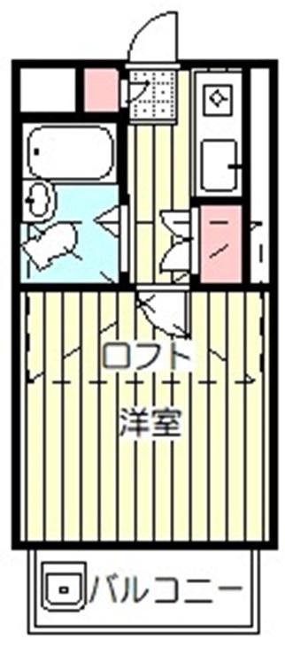 EXCEL第11(1K/2階)の間取り写真