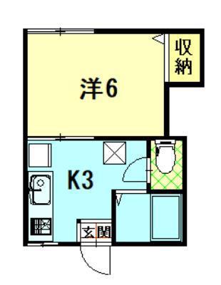 タウニィコスモ(1K/1階)の間取り写真