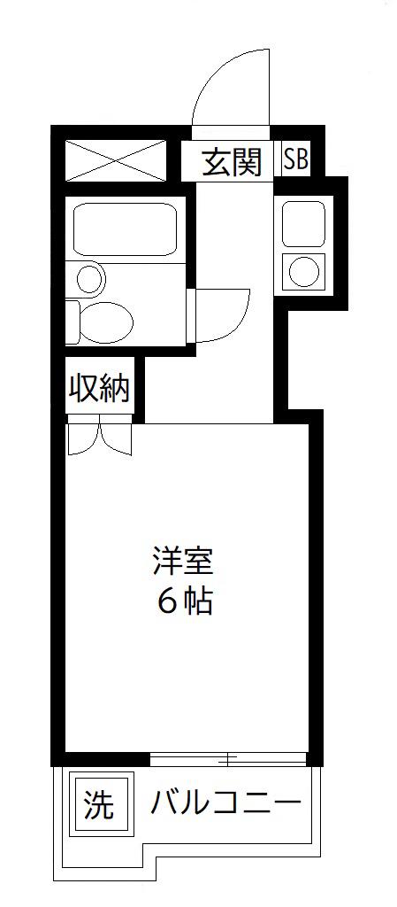 TOP・成城学園第2(ワンルーム/3階)の間取り写真