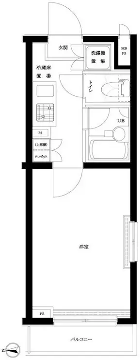 ルーブル早稲田六番館 2階階 間取り