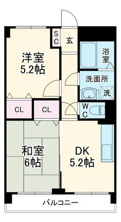 イトーピア春日部マンション 3階階 間取り