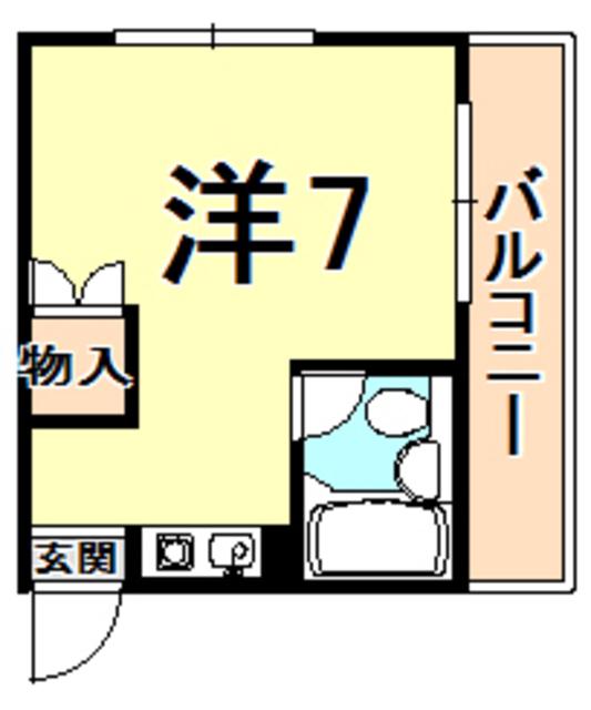 パラッツオニッセイ(ワンルーム/1階)の間取り写真