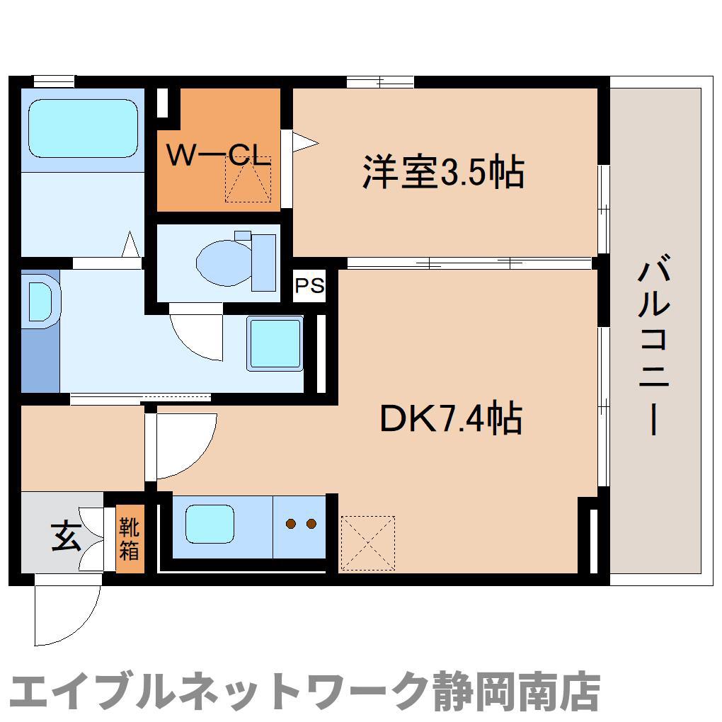 ONE URBAN PLACE(1DK/1階)の間取り写真