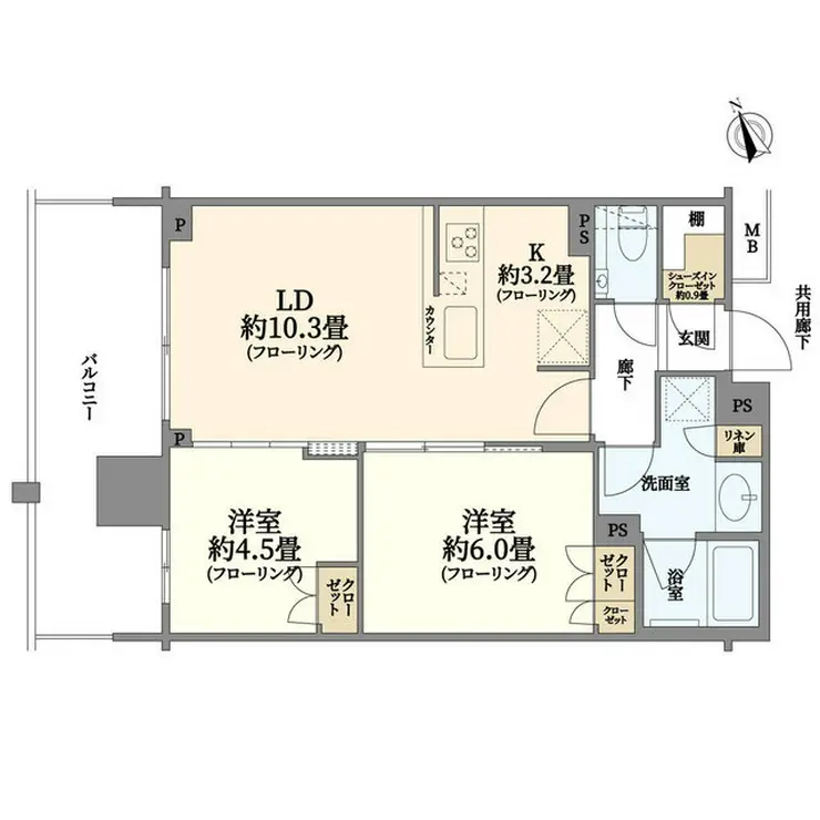 リビオタワー羽沢横浜国大 23階階 間取り