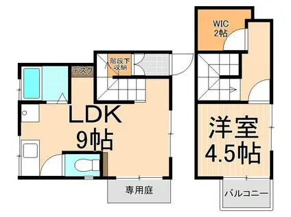 コーポ第I福寿(1LDK/2階)の間取り写真