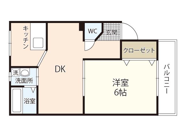 LUMIELE府中(1LDK/3階)の間取り写真