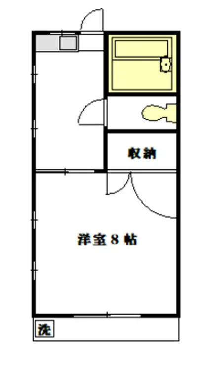 コーポ・ヒューゲル 1階階 間取り